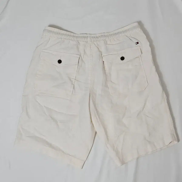 [BUNJANG] Tommy Hilfiger Linen Relaxed Tapered Fit Shorts / 타미힐피거 린넨 숏팬츠 반바지 스트링 릴렉스드 테이퍼드핏 32 (민트급)