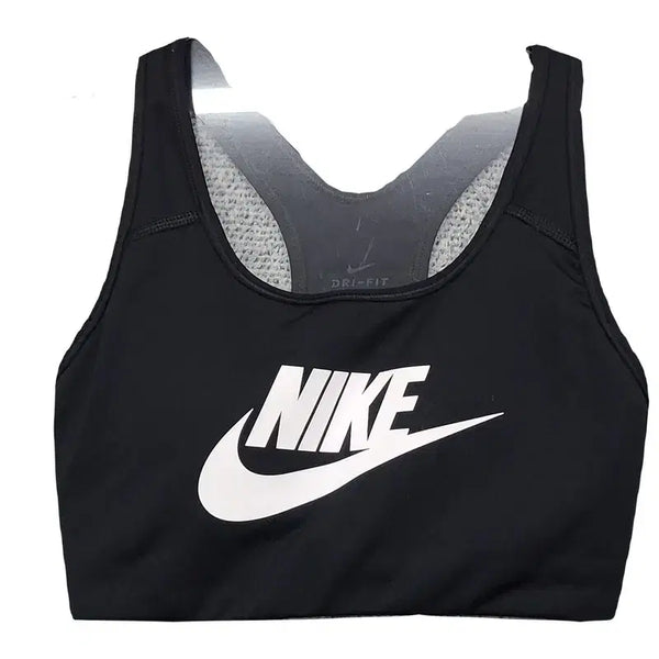 [BUNJANG] Nike Black Performance Training Bra Top / 나이키 프린팅 블랙 기능성 트레이닝 브라탑 P