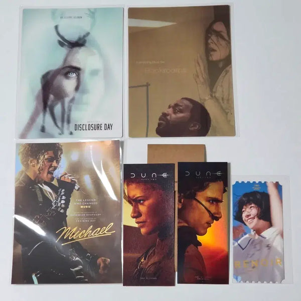 [BUNJANG] Disclosure Day, Backrooms, Dune 2, Renoir Art Card & Ticket Set / 디스클로저데이 백룸 마이클 듄2 르느와르 아트카드 티켓 TTT