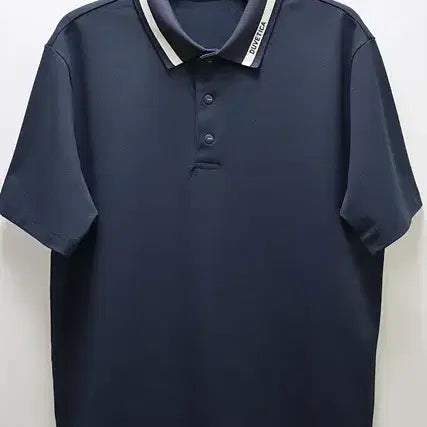 [BUNJANG] DUVETICA Men's Short Sleeve Collar Polo Shirt Navy L / DUVETICA 듀베티카 반팔 카라티 똑딱이 25년식