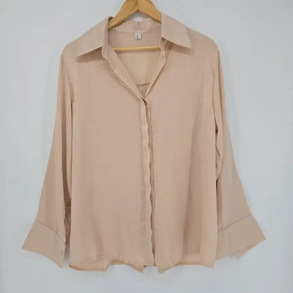 [BUNJANG] New Beige Blouse / 새상품 베이지색 블라우스