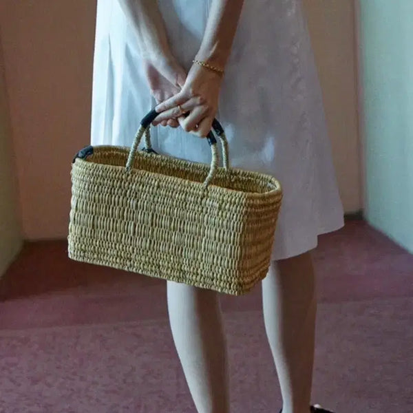 [BUNJANG] Urbanic30 Raffia Basket Bag / Urbanic30 라피아 바스켓백