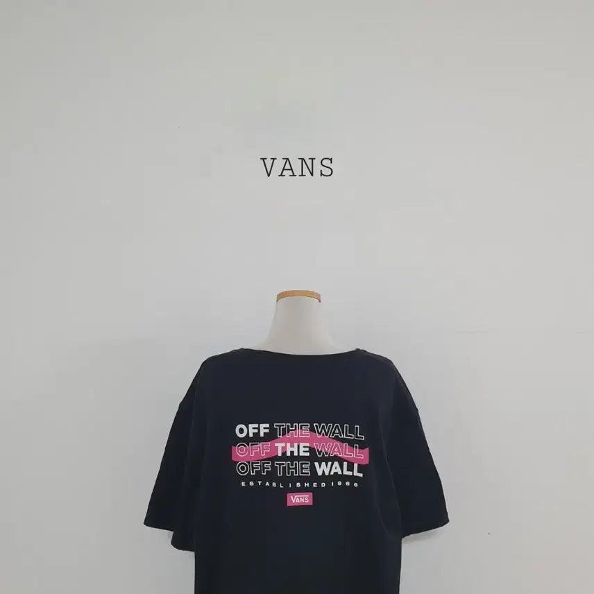 [BUNJANG] Vans Off The Wall Black Short Sleeve T-Shirt XXL / No.26070501 반스 오프더월 반팔티 블랙