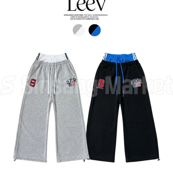 [BUNJANG] Number Nine Sagging Training Pants Casual Hip Traning Pants Unique / [빠른발송] 넘버나인 새깅 트레이닝 팬츠 캐주얼 힙 츄리닝 바지 유니크