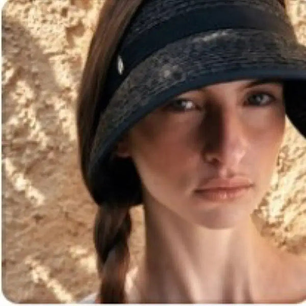 [BUNJANG] Shinjeo Camellia Sun Visor - Black / 신저 까멜리아 선바이저 블랙