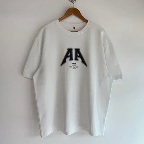 [BUNJANG] Ader Error Oversized Nolke Logo Half T-Shirt / 아더에러 오버사이즈 놀크 로고 하프티셔츠  반팔
