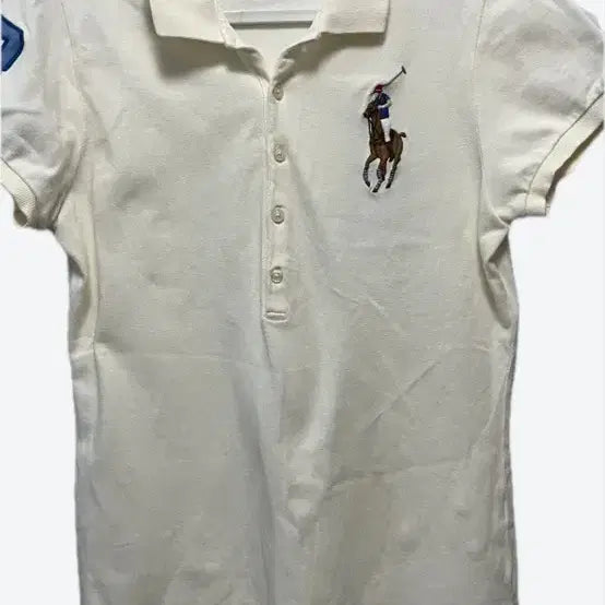 [BUNJANG] Polo Ralph Lauren Short Sleeve T-Shirt Ivory / 폴로 랄프로렌 카라티 아이보리
