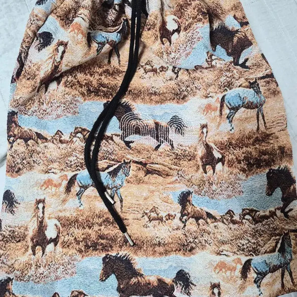 [BUNJANG] NOTNEW Horse Drawstring Bag / 낫뉴 (NOTNEW) 홀스 로우스트링백
