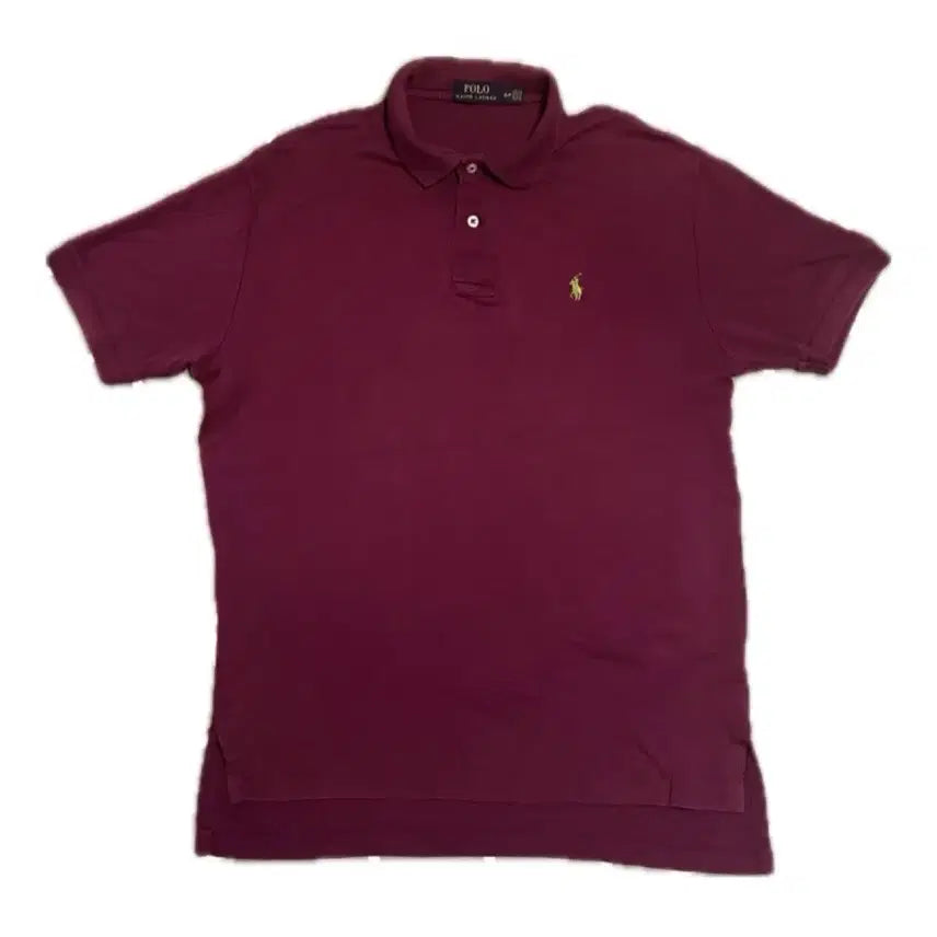 [BUNJANG] Polo Ralph Lauren Short Sleeve Polo Shirt Burgundy / 폴로 랄프로렌 반팔 카라티 자주색