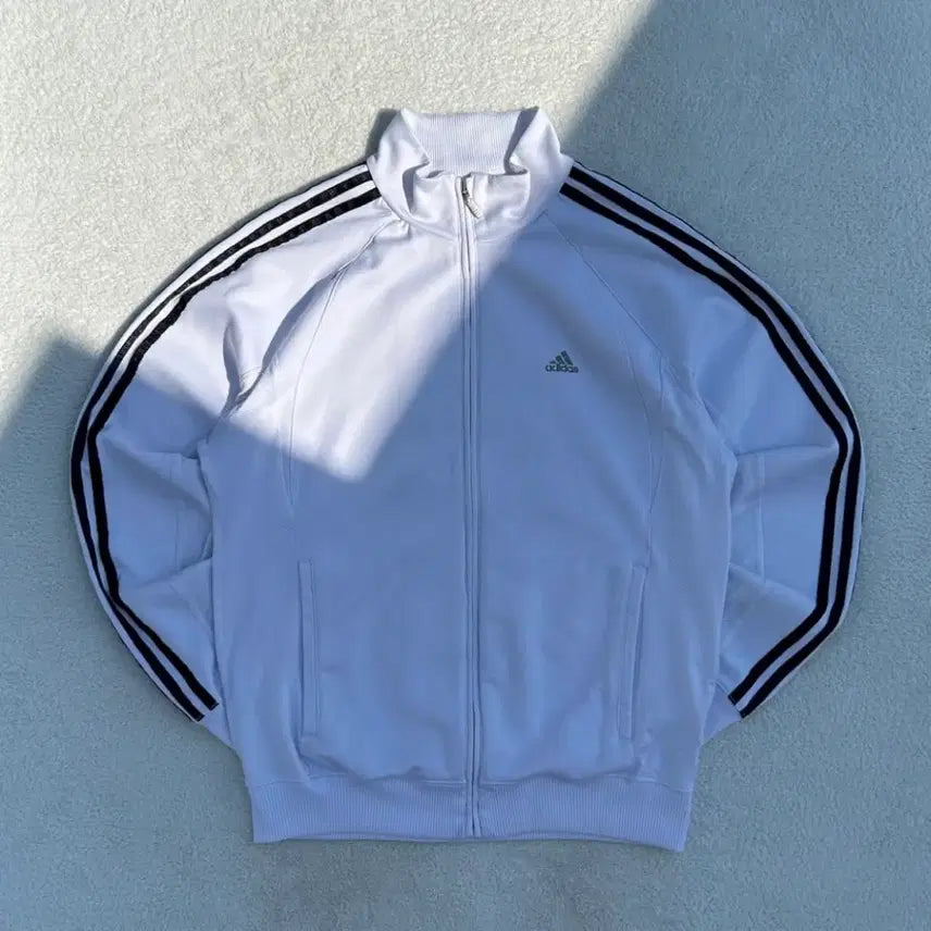 [BUNJANG] Adidas White Track Top Jersey XL / 아디다스 화이트 트랙탑 져지 XL