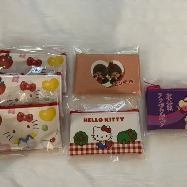 [BUNJANG] Hello Kitty x Monchhichi x Crayon Shin-chan Mini Pouch / 헬로키티 몬치치 짱구 미니파우치