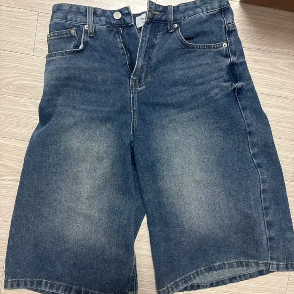 [BUNJANG] Bermuda Denim Shorts / 버뮤다