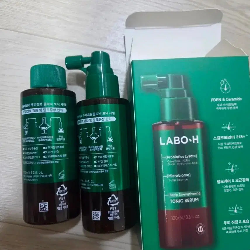 [BUNJANG] LaBonH Beauty Scalp Strengthening Ampoule Tonic 100ml (2-Pack) / 라보에이치 두피강화 앰플 토닉 100ml 2개