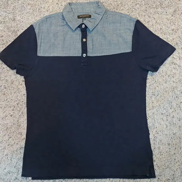 [BUNJANG] Banana Republic Men's Short Sleeve T-Shirt Navy / 바나나리퍼블릭 남성 반팔티