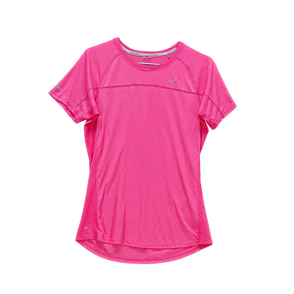 [BUNJANG] Nike Women's Slim Fit Sporty Short Sleeve T-Shirt Pink / 나이키 여성 스포티한 슬림핏 반팔티 95 핑크 01055