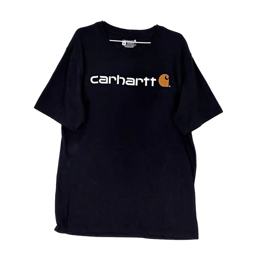 [BUNJANG] Carhartt Men's Relaxed Fit Black Cotton T-Shirt (Size M) / 칼하트 남성 워크웨어 루즈핏 반팔티 95 최신상품 블랙 00398