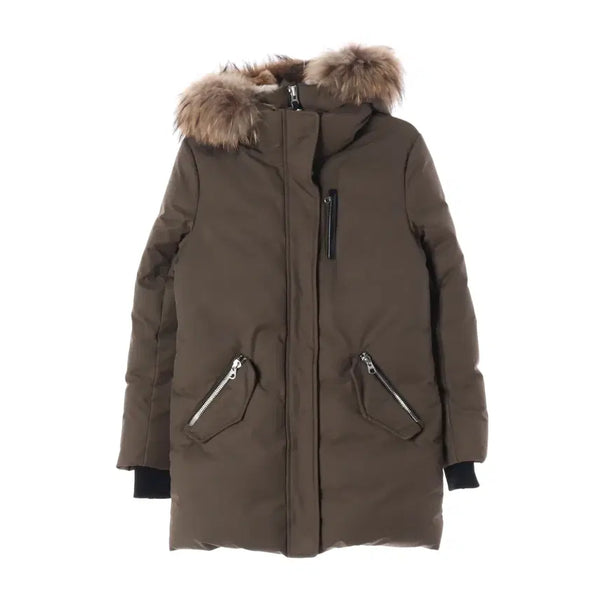 [BUNJANG] Mackage Edward Raccoon Fur Down Padding Parka Khaki / 맥케이지 에드워드 라쿤퍼 덕다운 패딩 파카 카키