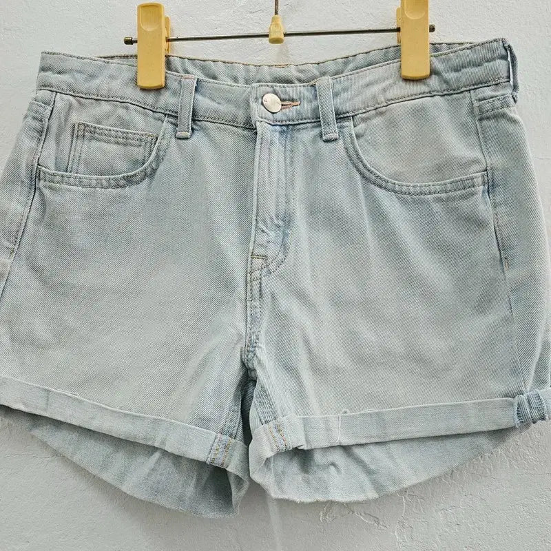 [BUNJANG] H&M Women's Light Blue Denim Shorts EUR 36 / HM 반바지 여 EUR 36 J6229
