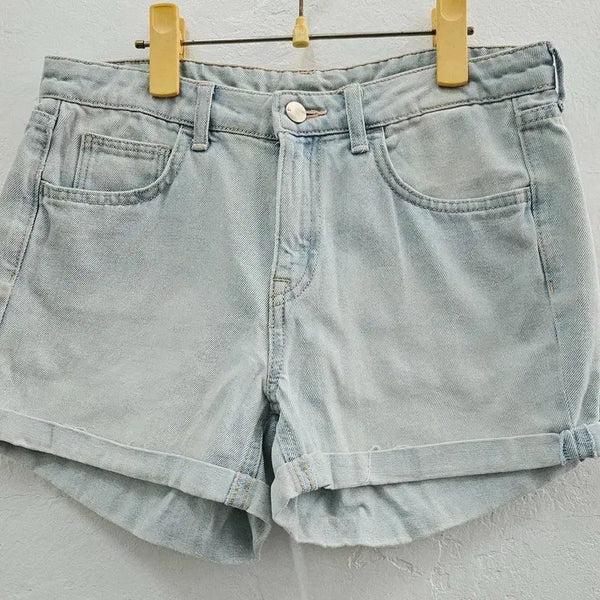 [BUNJANG] H&M Women's Light Blue Denim Shorts EUR 36 / HM 반바지 여 EUR 36 J6229