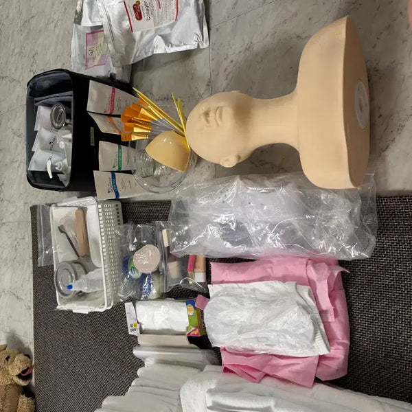 [BUNJANG] Complete Set of Cosmetology Practical Exam Materials - Eclat Dou Products / 피부미용 실기재료 풀세트 (원패스 기운 받아가세요 ㅎㅎㅎ)
