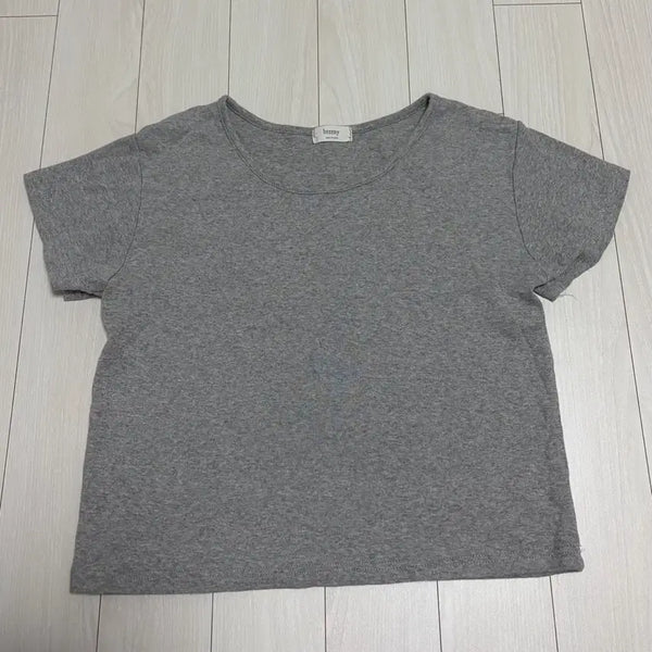[BUNJANG] Delightmoon Basic T-shirt Gray / 딜라잇문 기본 반팔티 회색 그레이 에이블리 지그재그