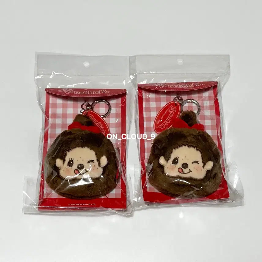 [BUNJANG] CGV Monchhichi Face Pouch Doll Keychain / (새상품) CGV 몬치치 얼굴 파우치 인형 키링