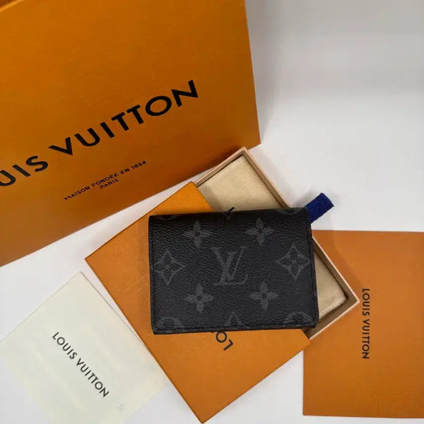 [BUNJANG] Louis Vuitton Envelope Eclipse New Card Holder / [미사용] 루이비통 엔벨로프 이클립스 신형 카드지갑