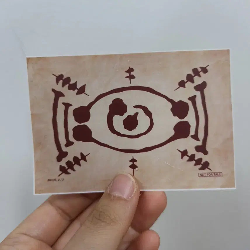 [BUNJANG] Demon Slayer Eye Covering Amulet Sticker / 귀멸의 칼날 팝업 특전 눈가림 부적 스티커