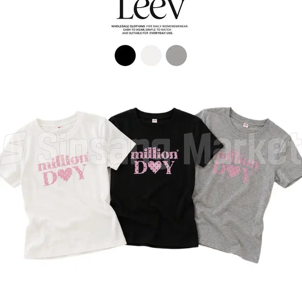 [BUNJANG] Million Dot Printing Short-Sleeve T-Shirt / [빠른발송] 밀리언 도트 프린팅 반팔티 여름 기본 키치 힙 러블리