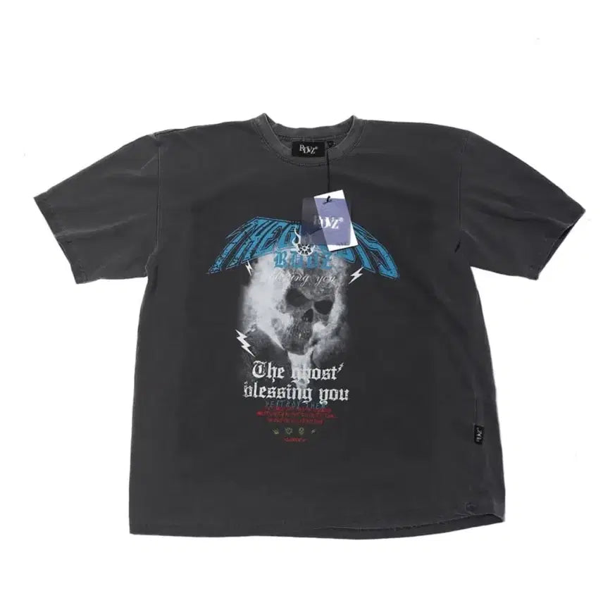 [BUNJANG] RDVZ Skull Vintage Pigment T-Shirt / (새상품)RDVZ 스컬 빈티지 워싱 피그먼트 반팔티셔츠 L size