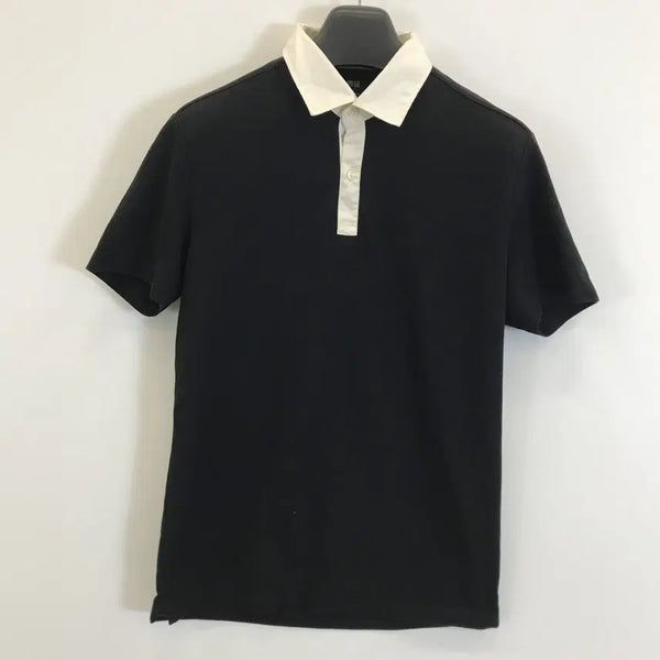 [BUNJANG] Uniqlo x Theory JPN Polo T-Shirt Black L / 유니클로 x 띠어리 JPN 폴로티셔츠 블랙 [L]