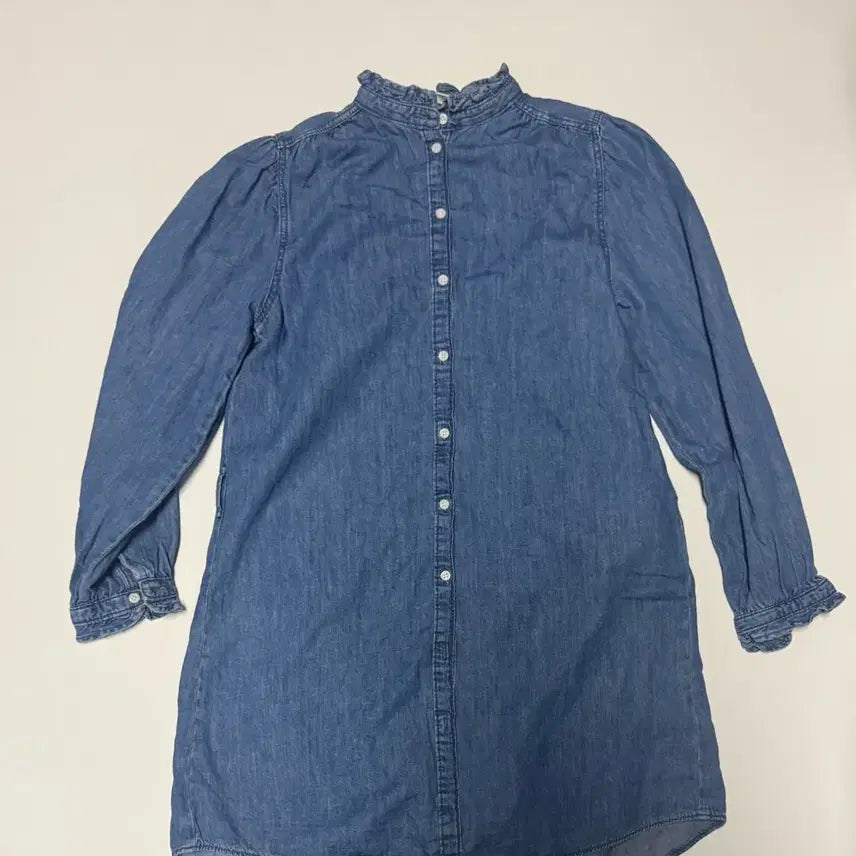 [BUNJANG] H&M Vintage Washed Denim Shirt Dress / 여성 에이치엔앰 H&M 빈티지 워싱 데님 셔츠 원피스