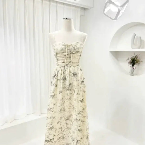 [BUNJANG] Sleeveless Maxi Dress for Resort Wear / 휴양지 나시원피스