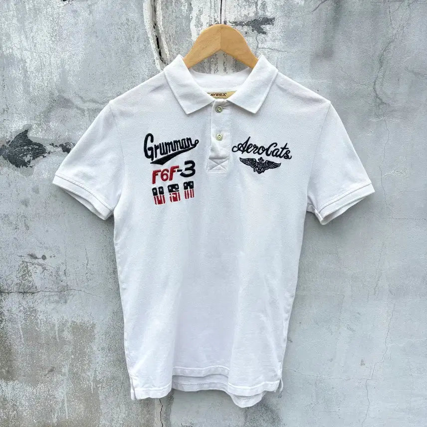 [BUNJANG] Avirex Short Sleeve Polo Shirt / Avirex 아비렉스 반팔 카라티