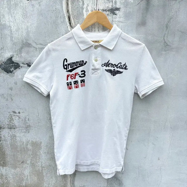 [BUNJANG] Avirex Short Sleeve Polo Shirt / Avirex 아비렉스 반팔 카라티