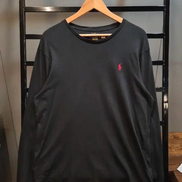 [BUNJANG] Polo Ralph Lauren Pony Logo Long Sleeve T-Shirt Black L / [L] 폴로 랄프로렌 포니 로고 긴팔 티셔츠 블랙 2.9