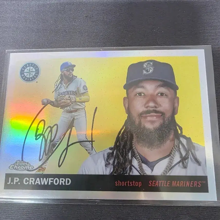 [BUNJANG] 2025 Topps Chrome Platinum J.P. Crawford Card / 2025 탑스 크롬 플래티넘 시애틀 j.p 크로포드 카드