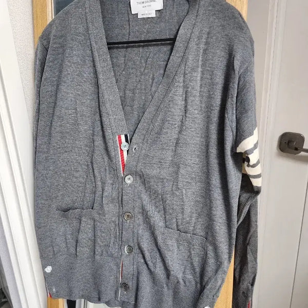 [BUNJANG] Thom Browne Merino Wool Cardigan Grey Size 2 / 톰브라운 울  가디건 그레이(2)