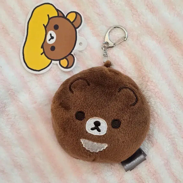 [BUNJANG] Rilakkuma Face Mirror Keyring / 리락쿠마 얼굴 미러 키링
