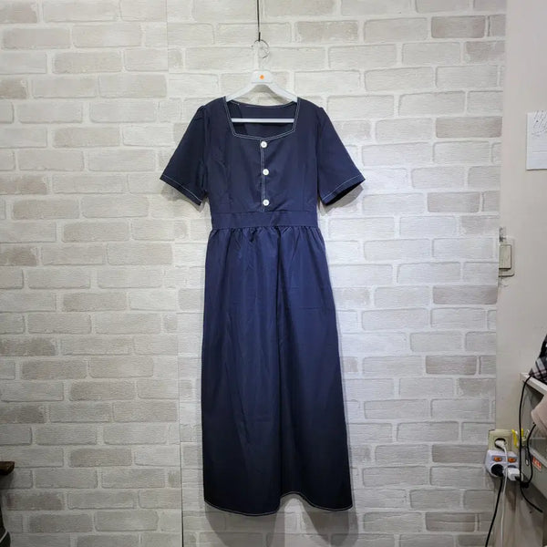[BUNJANG] Square Neck Dress Size 55 / ㅈ201 스퀘어넥 원피스 55