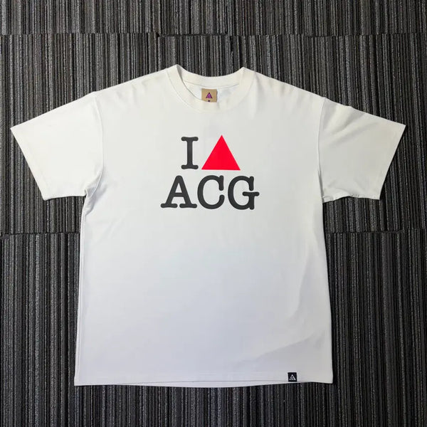 [BUNJANG] Nike ACG White Big Logo Short Sleeve T-Shirt / 나이키 ACG 화이트 빅로고 반팔 티셔츠