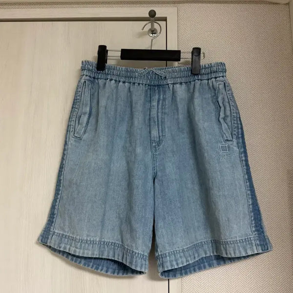 [BUNJANG] Wooyoungmi 24SS Banding Denim Shorts / (48) 24ss 우영미 밴딩 데님 쇼츠 반바지