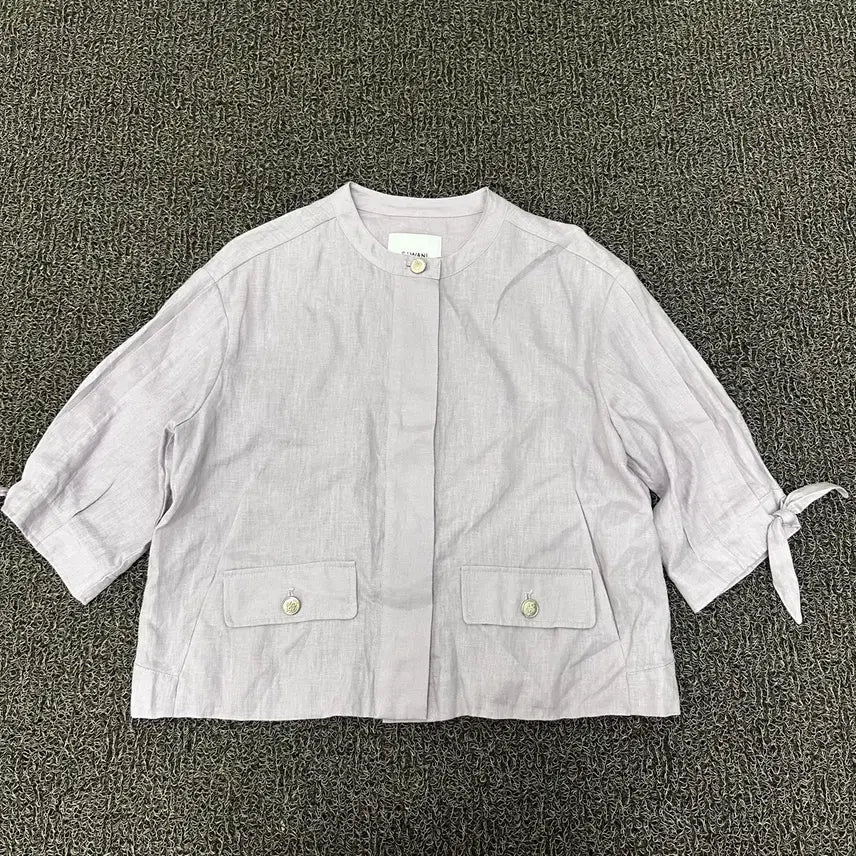 [BUNJANG] SJ WANi Women's Linen Long Sleeve Blouse Size 66 / SJ WANi 에스제이 와니 여성 마 긴팔 블라우스 66사이즈