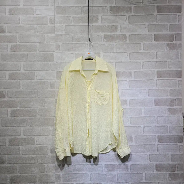 [BUNJANG] Oversized Shirt (Free Size) / ㅈ203 오버핏 셔츠 F
