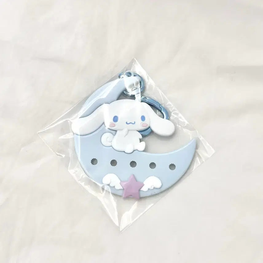 [BUNJANG] Sanrio Cinnamoroll My Pachirun Name Plate Keychain Mascot Plush Doll Pitatto / 산리오 시나모롤 마이파치룬 네임 플레이트 키링 마스코트 누이 인형 피탓토