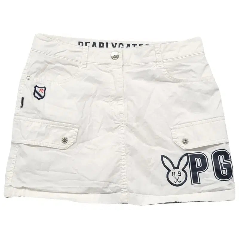 [BUNJANG] Pearly Gates White Golf Skirt / 파리게이츠 화이트 골프 스커트 1