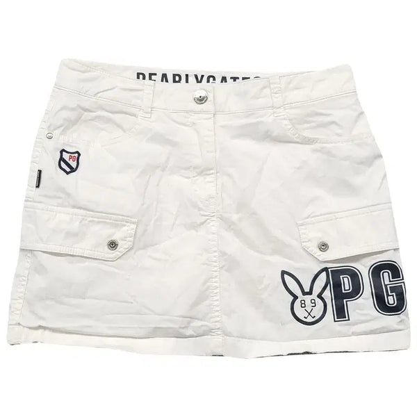 [BUNJANG] Pearly Gates White Golf Skirt / 파리게이츠 화이트 골프 스커트 1