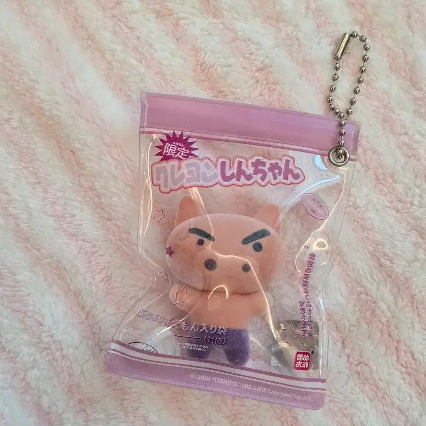 [BUNJANG] Crayon Shin-chan Buriburi Monster Figure Zipper Bag Keyring / 짱구 부리부리몬 피규어 지퍼백 키링