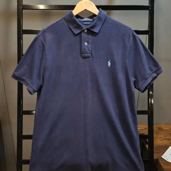 [BUNJANG] Polo Ralph Lauren Custom Slim Fit Polo Shirt Navy / [L] 폴로 랄프로렌 커스텀 슬림핏 카라 티셔츠 네이비 4.5