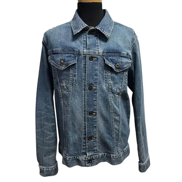 [BUNJANG] Uniqlo Medium Wash Denim Jacket XL / 유니클로 중청 워싱 데님자켓 XL size